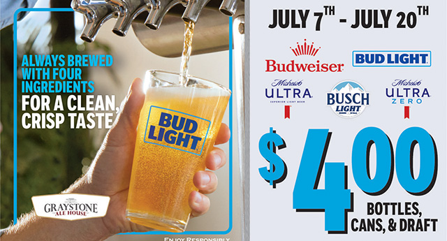 Graystone Ale House - Bud Special