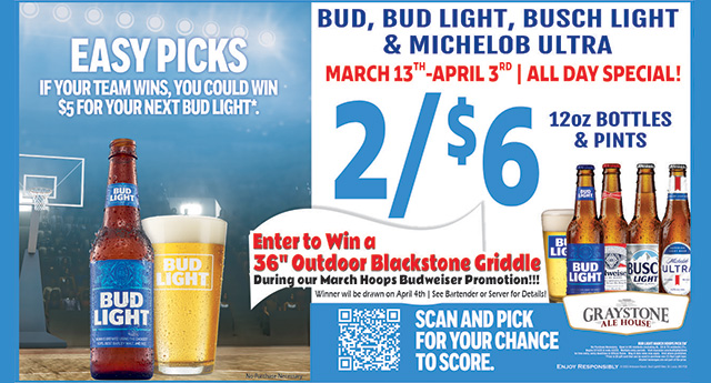 Graystone Ale House - Bud Special